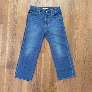 29 Levi’s Ribcage Straight Blue Denim Jeans - Made in USA Vintage